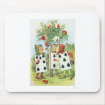 Alice in Wonderland: Cards Painting Roses Red 2 mousepads by jerseyskimmilk Alice in Wonderland: Cards Painting Roses Red 2 mousepads