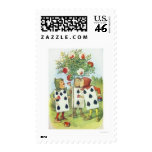 Alice in Wonderland: Cards Painting Roses Red 2 Postage Stamps