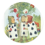 Alice in Wonderland: Cards Painting Roses Red 2 Sticker
