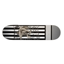 Alice In Wonderland Caterpillar Grunge Custom Skate Board