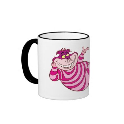 Alice in Wonderland Cheshire Cat snap finger mugs