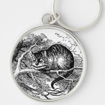 Alice in Wonderland; Cheshire Cat with Alice Key Chain