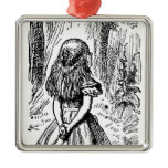 Alice in Wonderland; Cheshire Cat with Alice Christmas Ornaments
