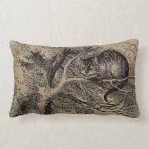 Alice in Wonderland; Cheshire Cat with Alice Throw Pillow