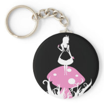 Alice in Wonderland Dark Keychan Key Chains