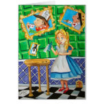 Alice in wonderland, drink me. Mad hatter Greeting Card
