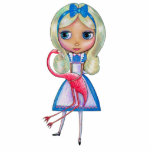 Alice in Wonderland Flamingo Sculpture Photo Sculptures