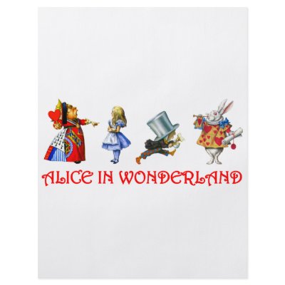 ALICE IN WONDERLAND PERSONALIZED FLYER by cowboylove