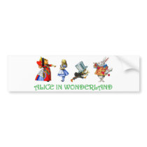 ALICE IN WONDERLAND & FRIENDS BUMPER STICKER
