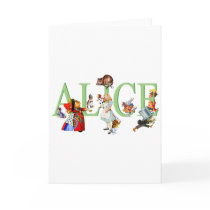 ALICE IN WONDERLAND & FRIENDS GREETING CARD