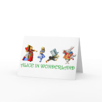 ALICE IN WONDERLAND & FRIENDS GREETING CARD