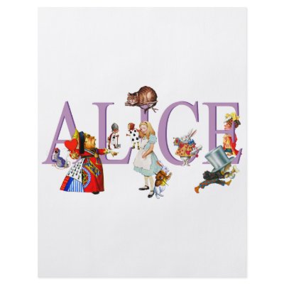 ALICE IN WONDERLAND & FRIENDS CUSTOM FLYER by cowboylove