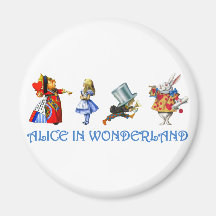 ALICE IN WONDERLAND & FRIENDS FRIDGE MAGNETS