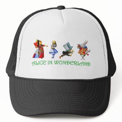 ALICE IN WONDERLAND & FRIENDS MESH HAT by cowboylove