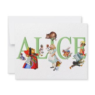 ALICE IN WONDERLAND & FRIENDS invitation