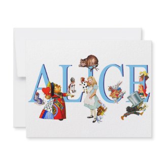 ALICE IN WONDERLAND & FRIENDS invitation