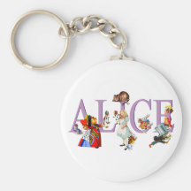 ALICE IN WONDERLAND & FRIENDS KEYCHAIN