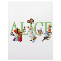 ALICE IN WONDERLAND & FRIENDS PERSONALIZED LETTERHEAD