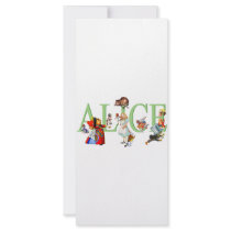 ALICE IN WONDERLAND & FRIENDS RACK CARD DESIGN