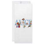 ALICE IN WONDERLAND & FRIENDS FULL COLOR RACK CARD