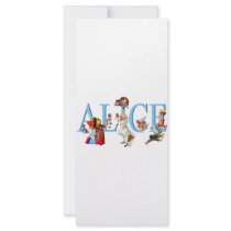 ALICE IN WONDERLAND & FRIENDS FULL COLOR RACK CARD