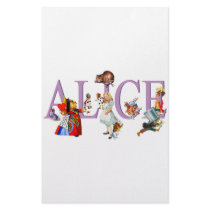 ALICE IN WONDERLAND & FRIENDS PERSONALIZED STATIONERY