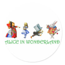 ALICE IN WONDERLAND & FRIENDS STICKERS