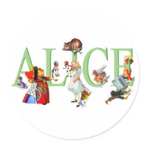 ALICE IN WONDERLAND & FRIENDS STICKERS