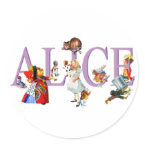 ALICE IN WONDERLAND & FRIENDS STICKERS