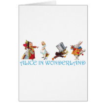 ALICE IN WONDERLAND GREETING CARD