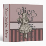 Alice In Wonderland Grunge Binders