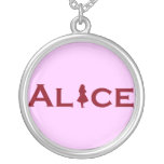 Alice in Wonderland in Red Burgundy Jewelry