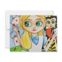 ALICE IN WONDERLAND invitations