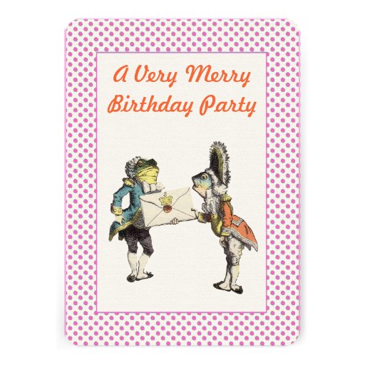 Alice In Wonderland Invitation  Birthday Party