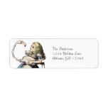 Alice In Wonderland Invitation Return Address Custom Return Address Label