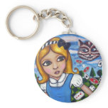 Alice in wonderland keyring key chain