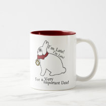 Alice in Wonderland Late Rabbit Mug mugs