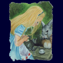 Alice in Wonderland Long Sleeve T-Shirt by katerinaart Alice in Wonderland Long Sleeve T-Shirt