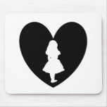 Alice in Wonderland Love In Black & White Mouse Pad