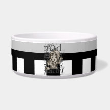Alice In Wonderland Mad Hatter Grunge Pet Bowl