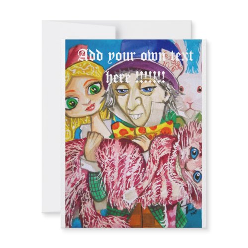 ALICE IN WONDERLAND MAD HATTER invitation