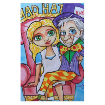 ALICE IN WONDERLAND MAD HATTER stationery