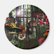 Alice in wonderland magnet