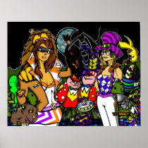 alice in wonderland meets wizard of oz print