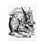 Alice in Wonderland; Mock Turtle, Gryphon, Alice Postcard