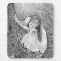 Alice In Wonderland Mousepad by katerinaart Alice In Wonderland Mousepad