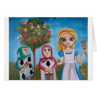 ALICE IN WONDERLAND PAINTING by Gordon Bruce card