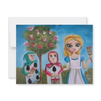 ALICE IN WONDERLAND PAINTING by Gordon Bruce invitation
