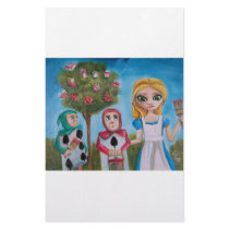 ALICE IN WONDERLAND PAINTING by Gordon Bruce Stationery Design