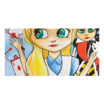 ALICE IN WONDERLAND PHOTO CARD TEMPLATE